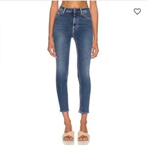 Acne Studios Revolve Peg Mid Blue Casual Stretch Denim Skinny Jeans Size 26